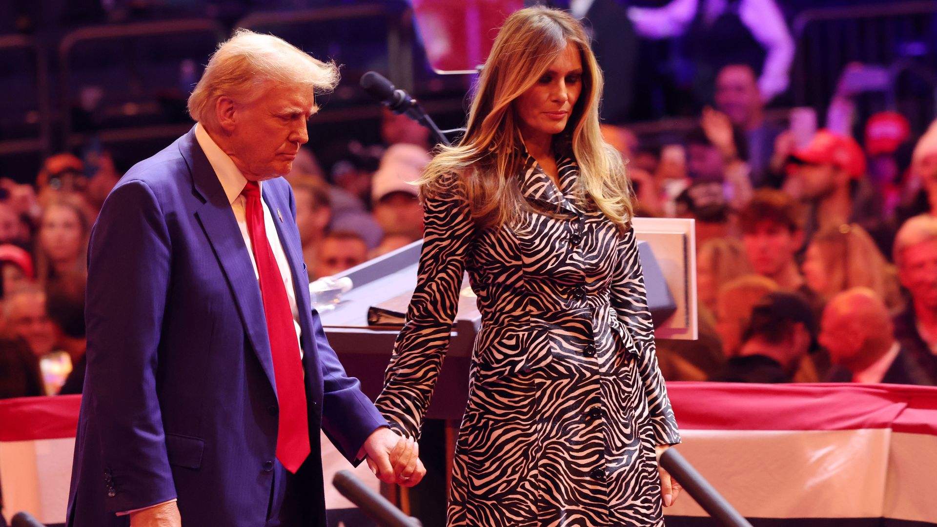 Melania Trump begeistert im Madison Square Garden bei Donalds Wahlkampfauftritt