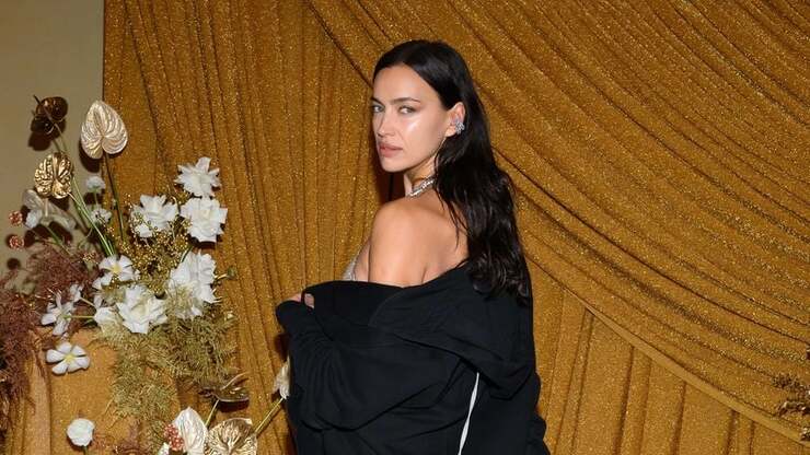 Irina Shayk begeistert in transparentem Glitzer-Kleid auf d'Alba Piedmon Party in Mailand