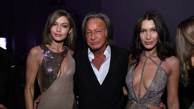 Mohamed Hadid und Keni Silva strahlen gemeinsam auf der Filmpremiere in Los Angeles