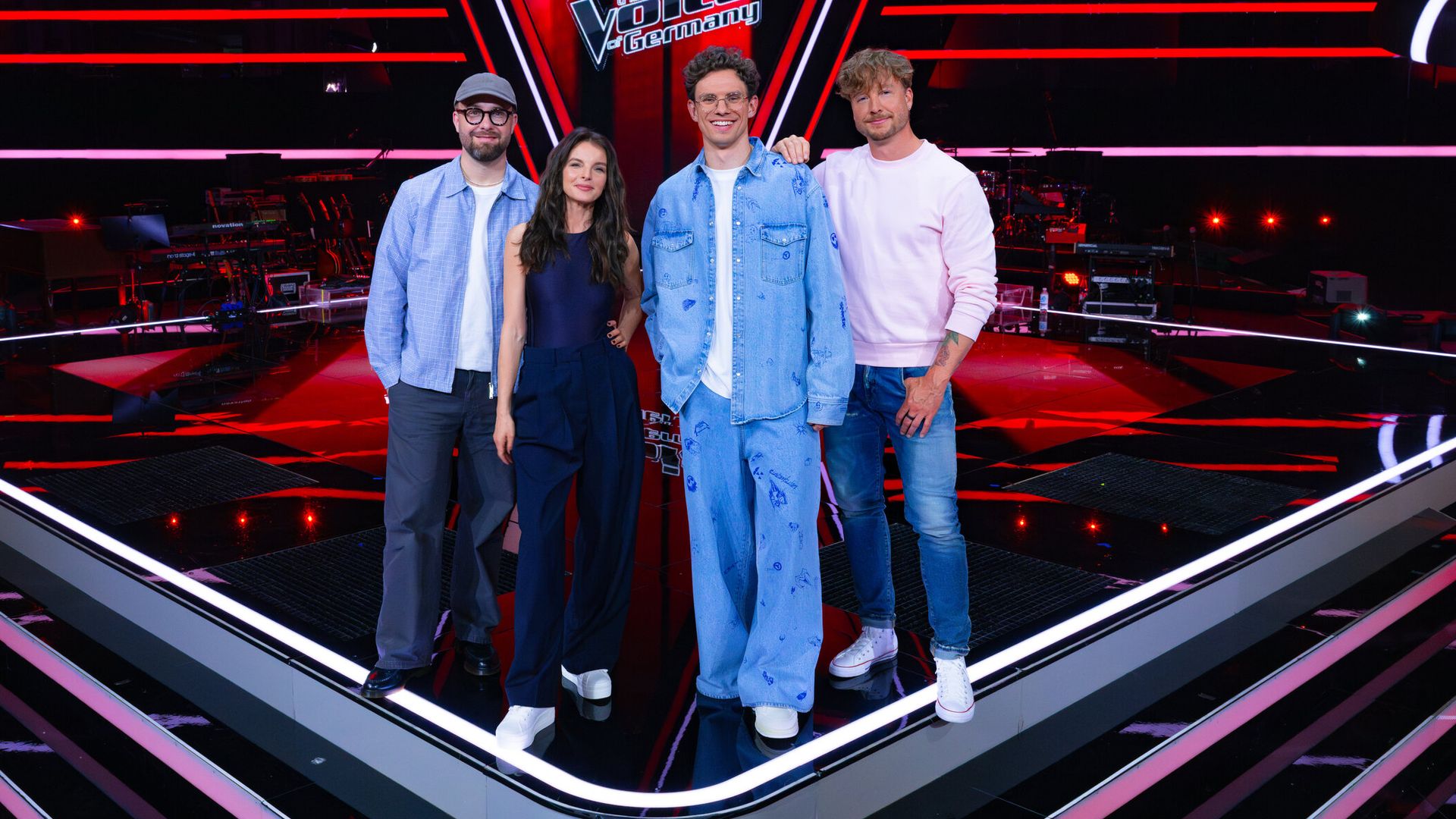 Halbfinalisten von "The Voice of Germany": Loulia, Emily, Iman, Jennifer, Sebastian, Gian und Kadischa