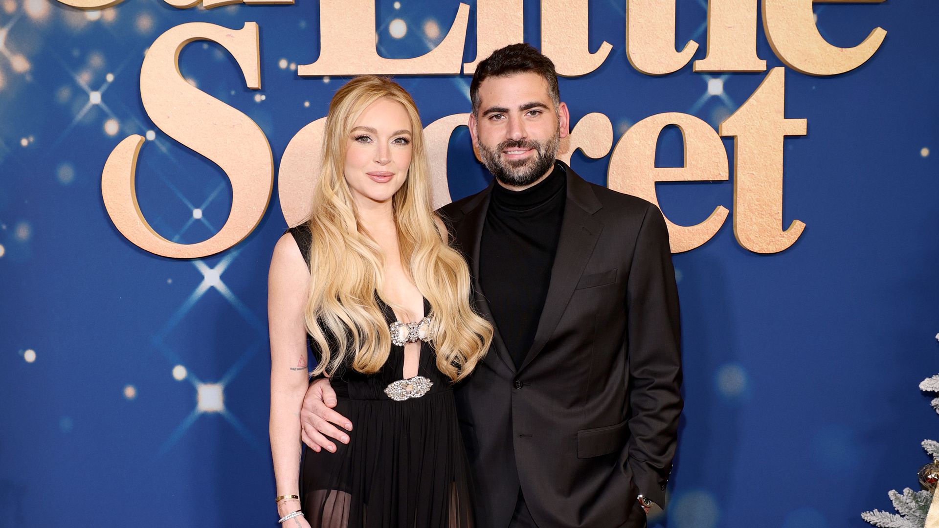 Seltene Blitzlichter: Lindsay Lohan und Ehemann Bader Shammas beim Filmpremiere in New York